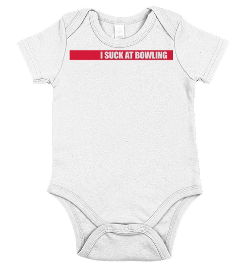 I suck at bowling Short Sleeve Baby One-Piece