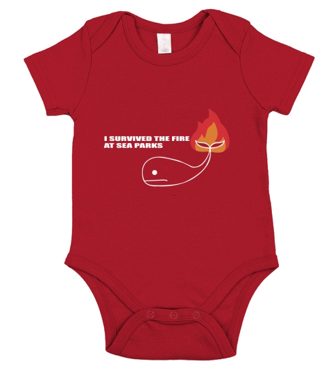 I survived the fire sea parks it crowd Short Sleeve Baby One-Piece