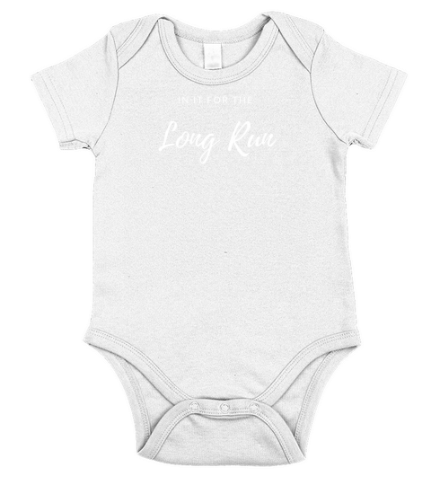 IN IT FOR THE LONG RUN Short Sleeve Baby One-Piece