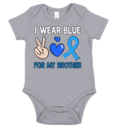 In November Blue For Brother Diabetes Awareness Short Sleeve Baby One-Piece