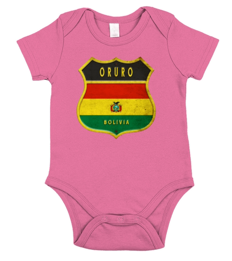 Oruro Bolivia coat of arms design Short Sleeve Baby One-Piece