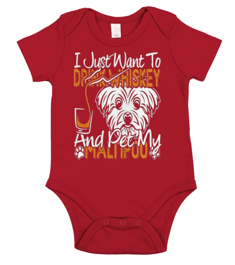 PET MY MALTIPOO DOG SHIRT - Men  Performance T-Shirt Short Sleeve Baby One-Piece