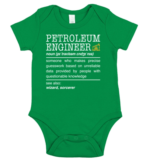 Petroleum Engineer Definition Noun Funny Oil Short Sleeve Baby One-Piece