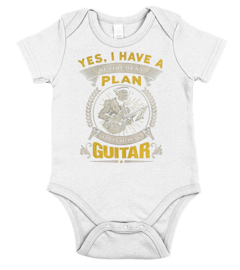 PLAY GUITAR FOREVER Short Sleeve Baby One-Piece