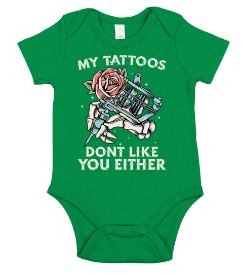 Proud Tattoo Owner Tattoo Artist Funny Tattooist Short Sleeve Baby One-Piece