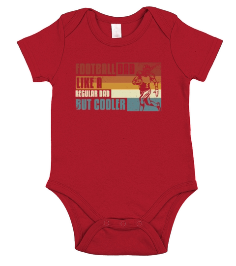 Retro Vintage Football Quarterback Short Sleeve Baby One-Piece