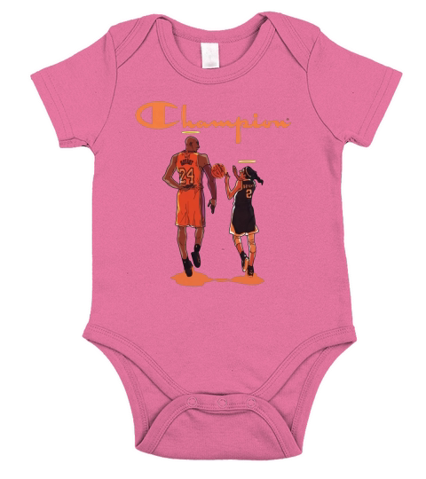 RIP Kobe and Bryant and Gianna Champion shirt Short Sleeve Baby One-Piece