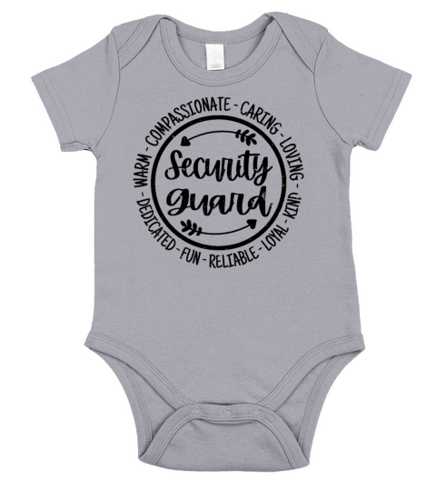 Security Guard Vintage Gift Short Sleeve Baby One-Piece