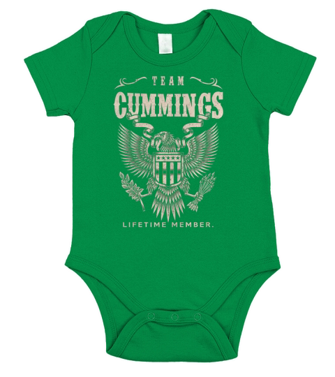 Team CUMMINGS Lifetime Member Short Sleeve Baby One-Piece