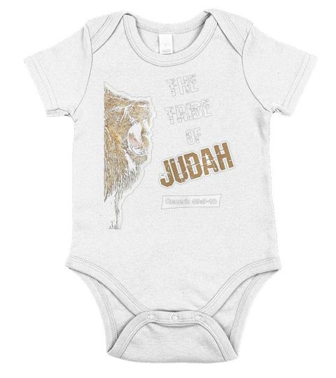 Tribe Judah Lion Obey Yah Short Sleeve Baby One-Piece