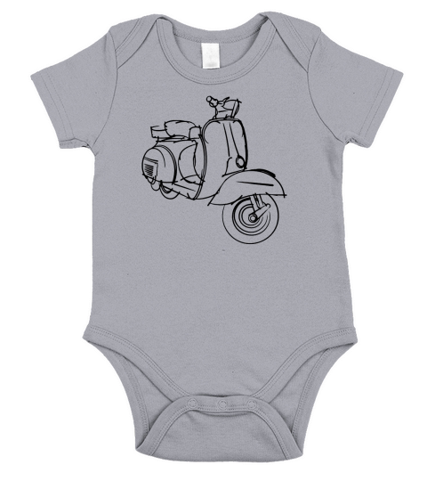 Vespa Short Sleeve Baby One-Piece