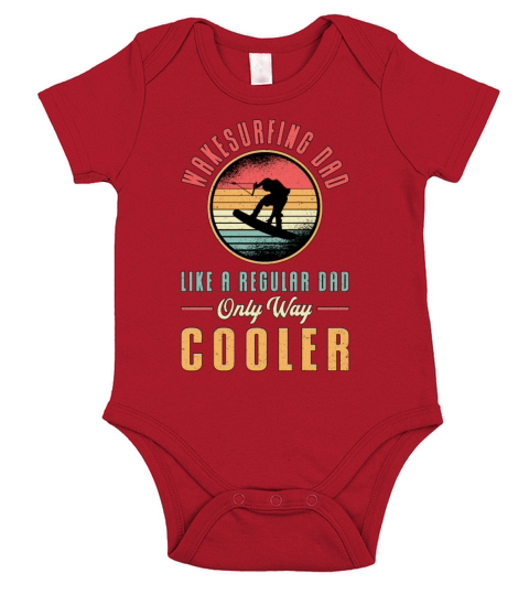 Wakeboard Wakesurfing Dad Wakeboarder Wakeboarding Short Sleeve Baby One-Piece