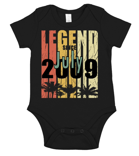 Year of construction 2009 July born gift idea Short Sleeve Baby One-Piece