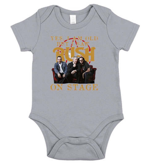 Yes i am old but i saw Rush band on stage shirt - Coffee Mug (colored) Short Sleeve Baby One-Piece