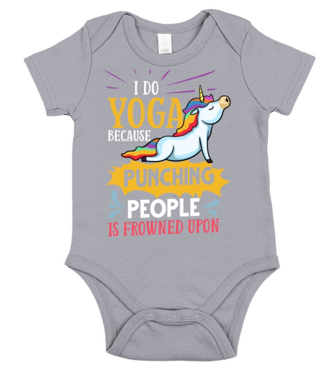 Yoga Unicorn Beginner Workout Quotes Meditation Short Sleeve Baby One-Piece