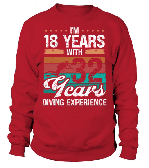 50 Year Old Scuba Diver 32 Years 50th Birthday Sweatshirt Unisex