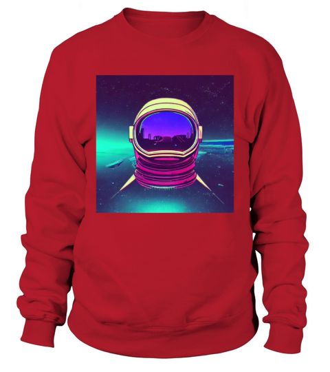 Astronaut Retro Synhwave outrun aesthetics Sweatshirt Unisex