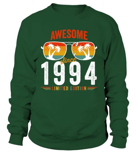 Awesome Since 1994 Birthday Retro Vintage 28 29 Ye Sweatshirt Unisex
