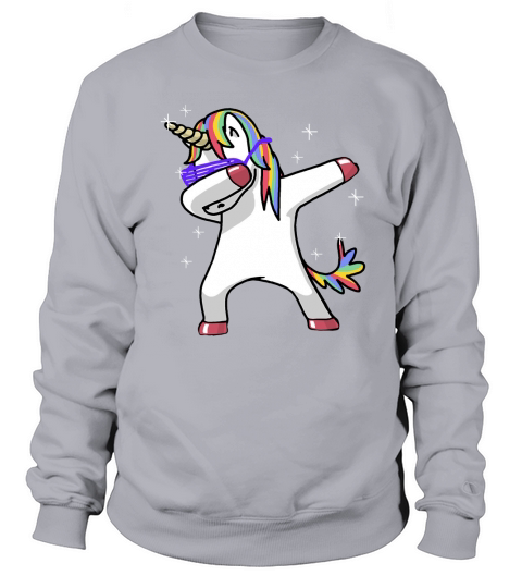 Dabbing Unicorn Shirt Dab Hip Hop Funny Magic Sweatshirt Unisex