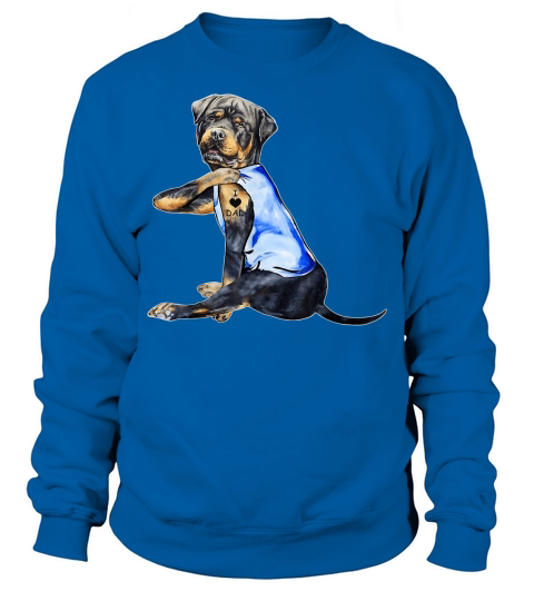 Fathers Day Gifts Rottweiler Dog Tattoo I Love Dad T-Shirt Sweatshirt Unisex