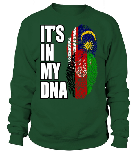 Malaysian And Afghanistan Mix Heritage DNA Flag Sweatshirt Unisex