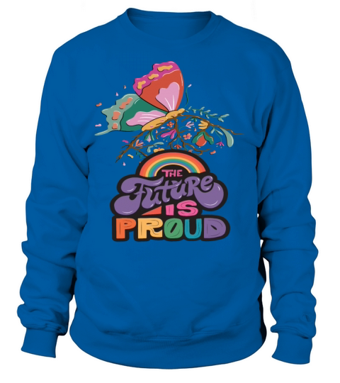 Rainbow Butterfly Motivational Quote with Butterfl Sweatshirt Unisex