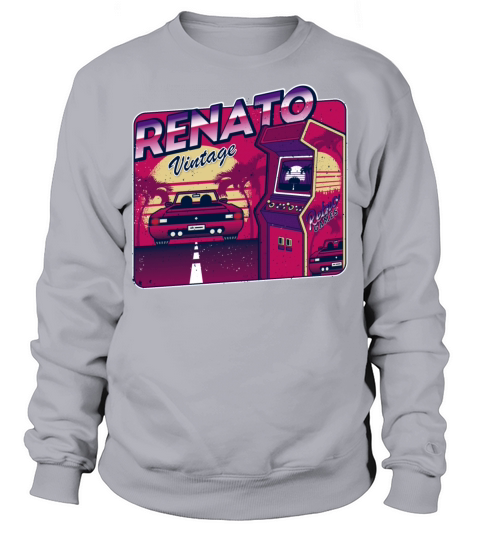 Renato - Personalized Vintage Gamer 80s 90s Sweatshirt Unisex