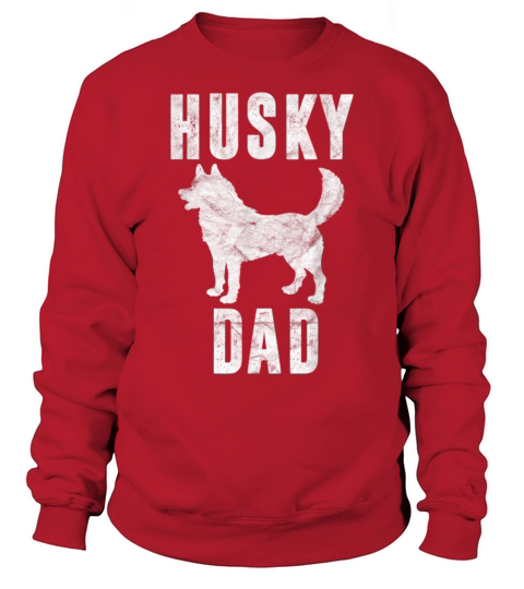 Vintage Husky Dad Gift Siberian Huskies Father Sweatshirt Unisex