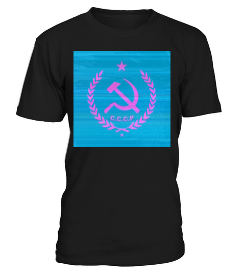 Soviet Vaporwave Hammer and Sickle T-Shirt Unisex