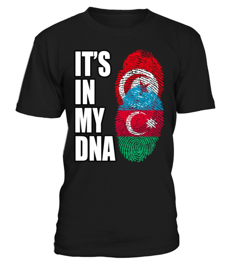 Tunisian And Azerbaijani Mix Heritage DNA Flag T-Shirt Unisex