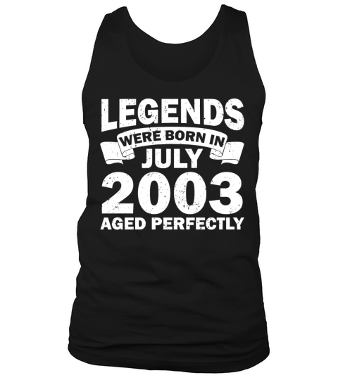 19th birthday July vintage 2003 gift idea Tank Top Unisex