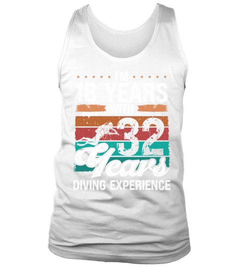 50 Year Old Scuba Diver 32 Years 50th Birthday Tank Top Unisex
