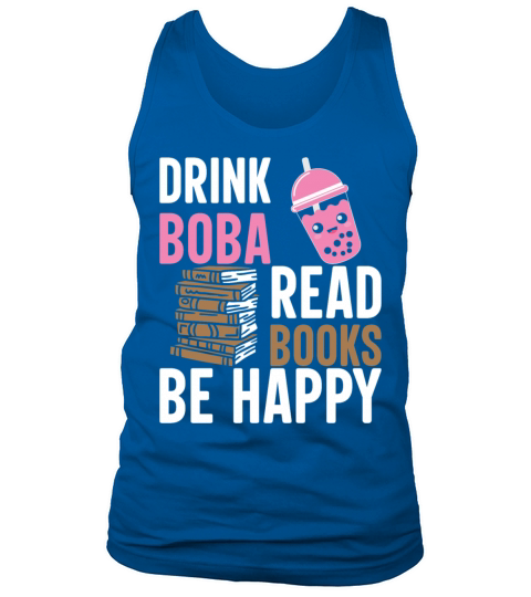 Bookaholic Life Powered By Tea Bubble Gifts Idea Tank Top Unisex