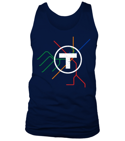 Boston T Subway Map Vintage Mbta Tank Top Unisex
