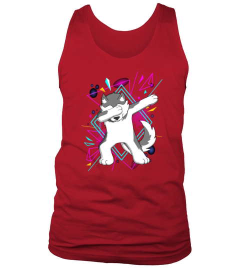 Dab Dabbing Husky Hund Dog Dancing Trend Geschenk Tank Top Unisex
