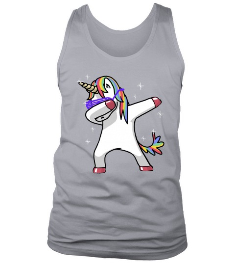 Dabbing Unicorn Shirt Dab Hip Hop Funny Magic Tank Top Unisex