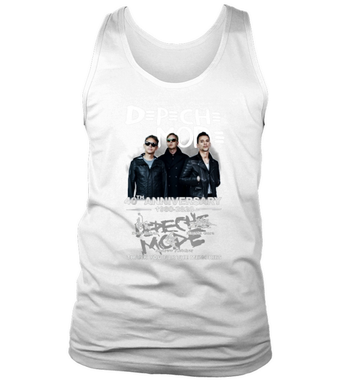 Depeche Mode 40th anniversary 1980-2020 signatures shirt Tank Top Unisex