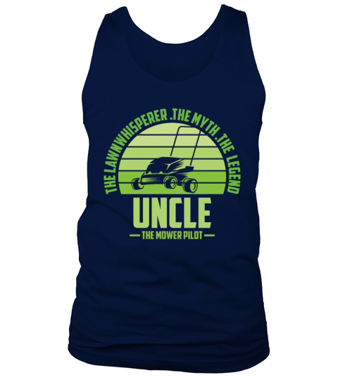 Funny Uncle Lawn Mowing Shirt Lawn Mower Mow Summe Tank Top Unisex