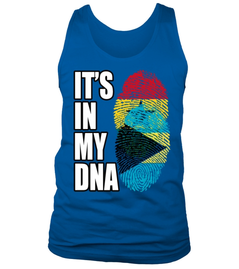 Ghanaian And Bahamian Mix Heritage DNA Flag Tank Top Unisex