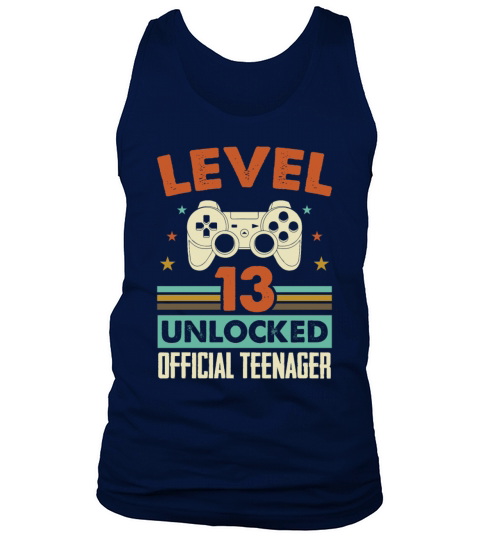 Level 13 Unlocked Official Teenager 13th Birthday Tank Top Unisex