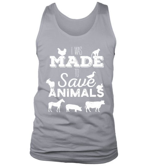 Made To Save Animals Rescue Pet Love Farm Distressed T-Shirt Tank Top Unisex