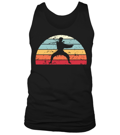 Retro Martial Arts Sunset Vintage Fight Sunrise Tank Top Unisex