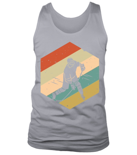 Retro Vintage Ice Hockey Men Boys Tank Top Unisex