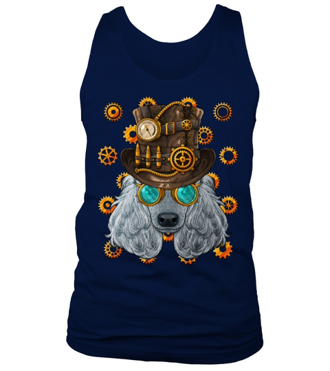 Steampunk Poodle Medieval Victorian Steam Powered Tank Top Unisex