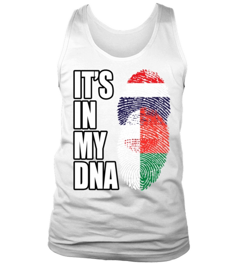 Thai And Malagasy Vintage Heritage DNA Flag Tank Top Unisex