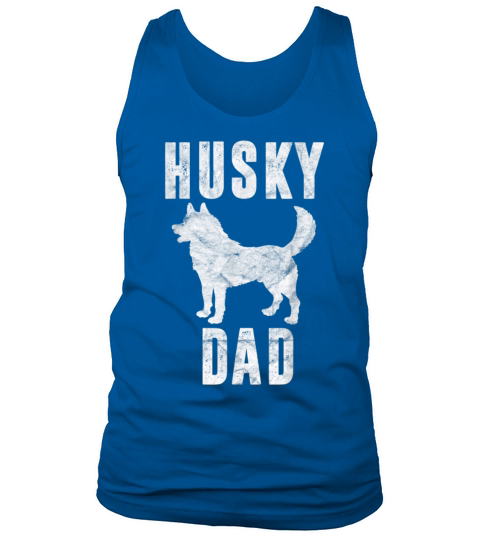 Vintage Husky Dad Gift Siberian Huskies Father Tank Top Unisex