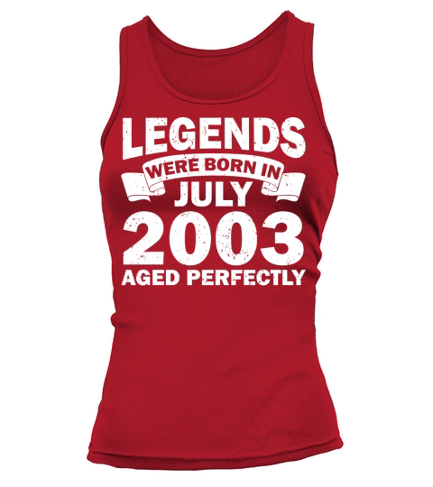19th birthday July vintage 2003 gift idea Tank top Woman