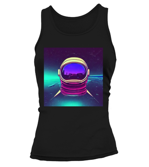 Astronaut Retro Synhwave outrun aesthetics Tank top Woman