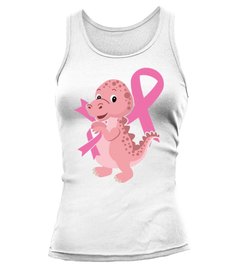 Breast Cancer Awareness Month Dinosaur Lover Dino Tank top Woman