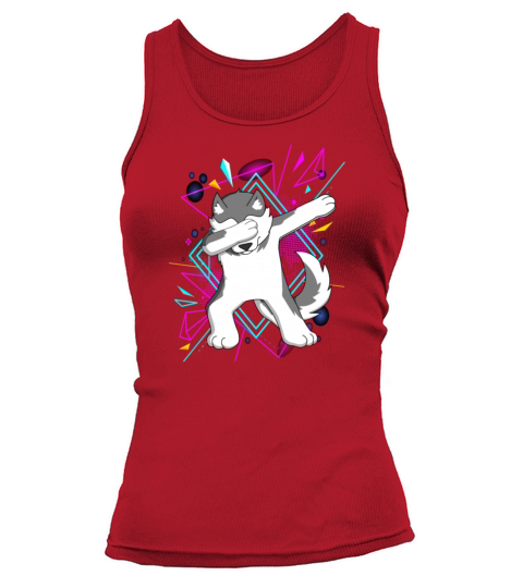 Dab Dabbing Husky Hund Dog Dancing Trend Geschenk Tank top Woman